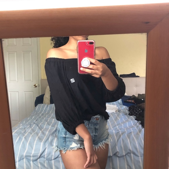 Off-shoulder Flowy Blouse (new w/ tags!) - Picture 2 of 5